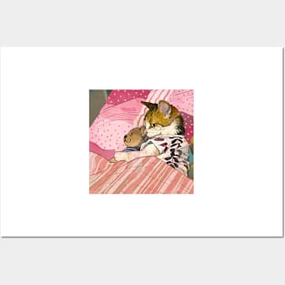 little kitty ready to sleep Posters and Art